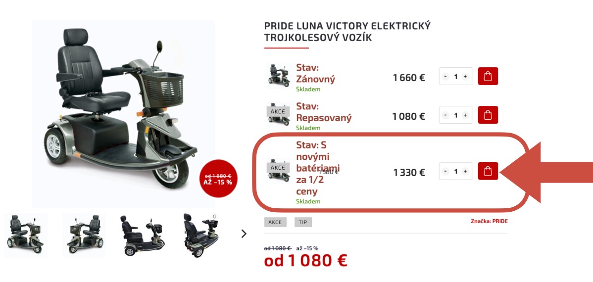 návod baterky akce